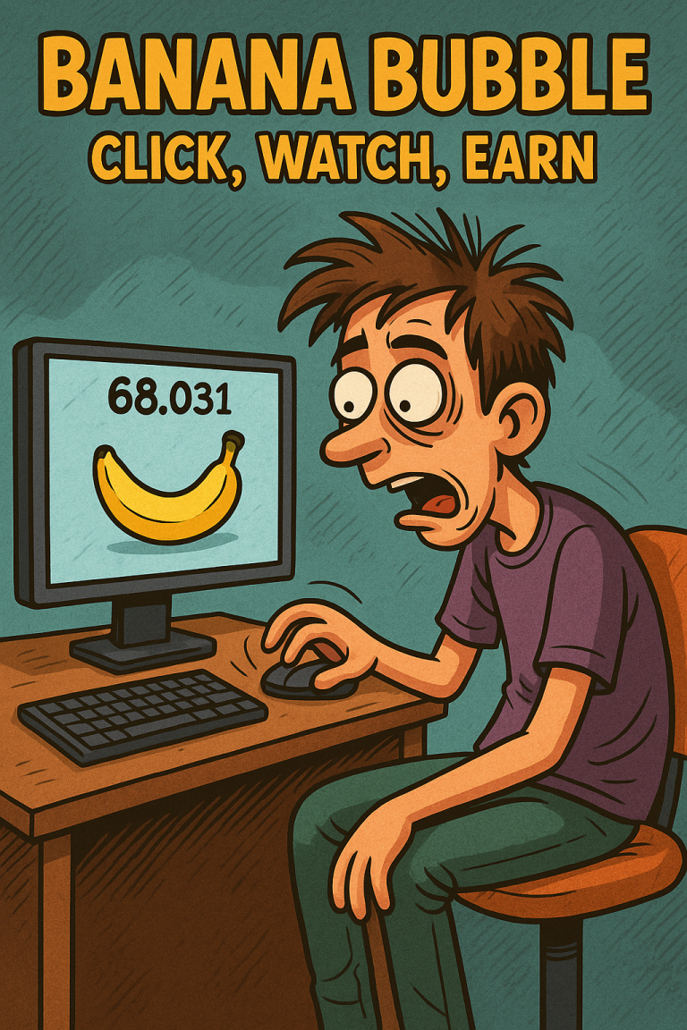 Banana Bubble: Click, Watch, Earn